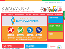 Tablet Screenshot of kidsafevic.com.au